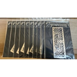 Dreamweaver LOT 10 DREAMWEAVER STENCILS METAL STENCIL 2007 Lynell Harlow LL564 - NEW