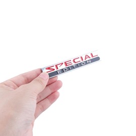 2X Special Edition Emblem Badge Suitable for General Motors Truck 3D Metal Nameplate Logo Car Body Badge Car Accessories Decoration (Silver-red)