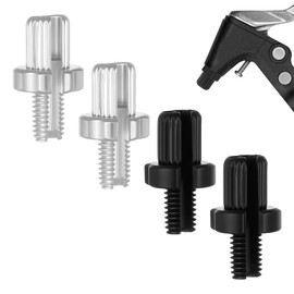 Fyntave M7 Brake Lever Adjuster 4 Pcs Bike Brake Adjuster Screw Black/Silver Bicycle Brakes Handle Lever Fastener Bolt 7mm Aluminum Alloy Brakes Accessorie for Road Mountain Bikes