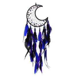 WisePoint Dream Catcher, Fairy Dream Catchers Room Decor with Feathers and Beads Pendant, Handwoven Bedroom Accessories Home Decor for Bedroom and Living Room Decoration (Style 1)