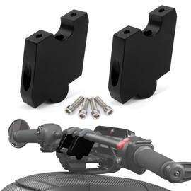 Aluminum Adjustable Motorcycle Handlebar Risers for 2019-2025 Can-Am Ryker Rally Sport 600 900, 2" Up And 7/8" Forward/Backward
