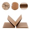 WINDAWNKE Scrapbook Album with Brown Pages and DIY Stickers, 6