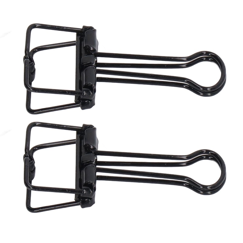 80Pcs Hollow Binder Clips 0.7in Sturdy Metal Hollow Out Strong