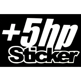 MD&M +5 HP STICKER DECAL RACING EURO SUV TRUCK FOR CHEVY FORD DODGE GMC VW HONDA JDM