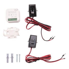 CeaHoify Tuya Smart WiFi Energy Meter 80A with Current Transformer Clamp KWh Power Monitor Electricity Statistics 90-250V(2CT)