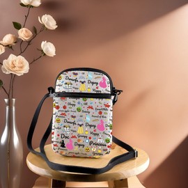 JYTAPP Princess Snow White Crossbody Bag with Zipper Snow White Fairy Tales Lover Gift Cartoon Movies Fans Gifts