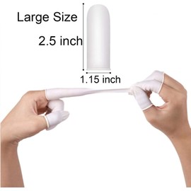 300 pcs Disposable Latex Finger Cots Rubber, Fingertips Protective for Finger Art Electronic Repair, Handmade, Industrial Apply