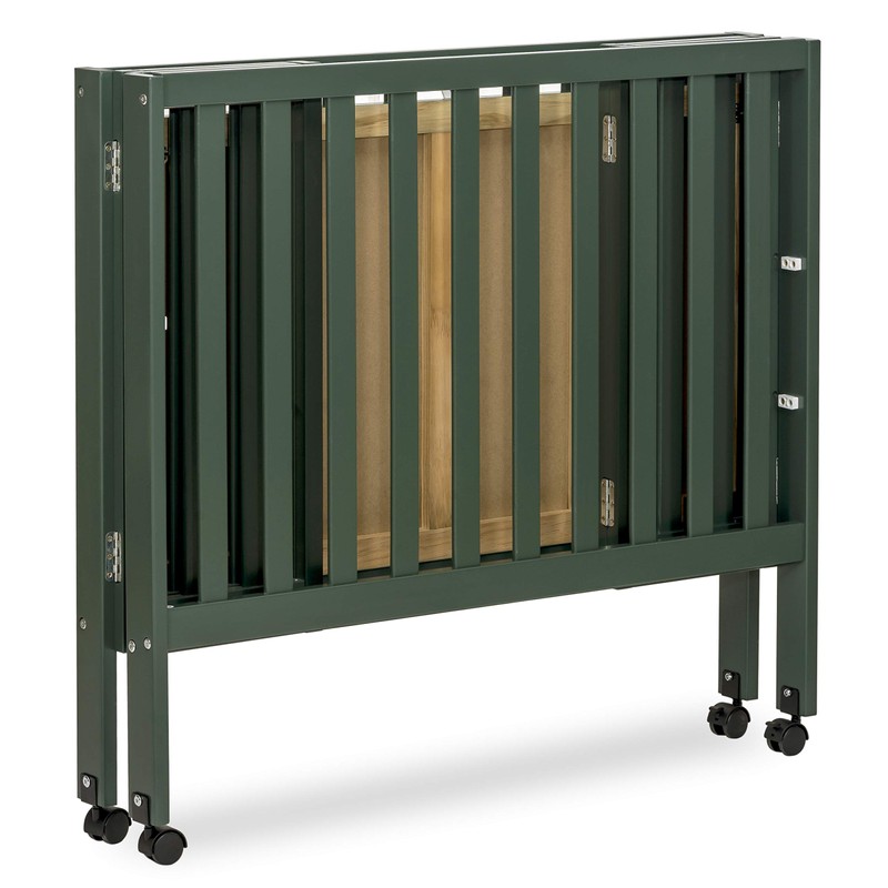 Dream On Me Jett Mini Folding Baby Crib in Olive,
