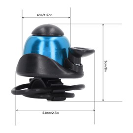 Bicycle Bell, Cycling Bicycle Scooter Horn Children Bicycle Bell Bicycle Accessories Bicycle Rubber Band Bell Replacement (Blue)