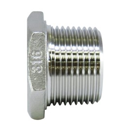 Flowbal Stainless Steel Threaded Fitting Bushing VBU-S14-0301 3/8x1/8