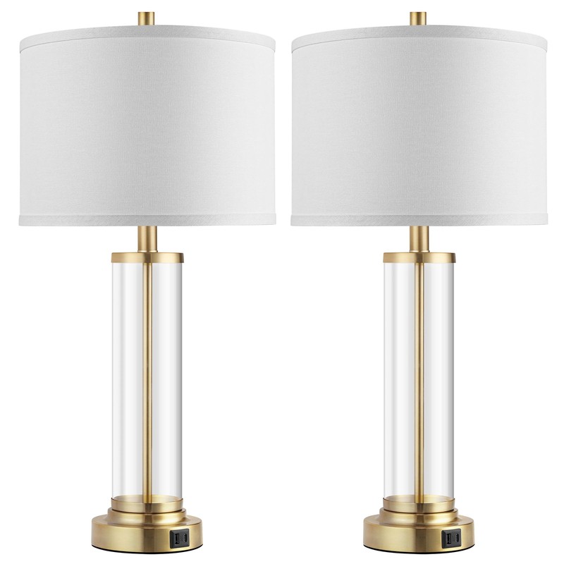 QiMH Lamps for Bedrooms Set of 2, Touch Control Table
