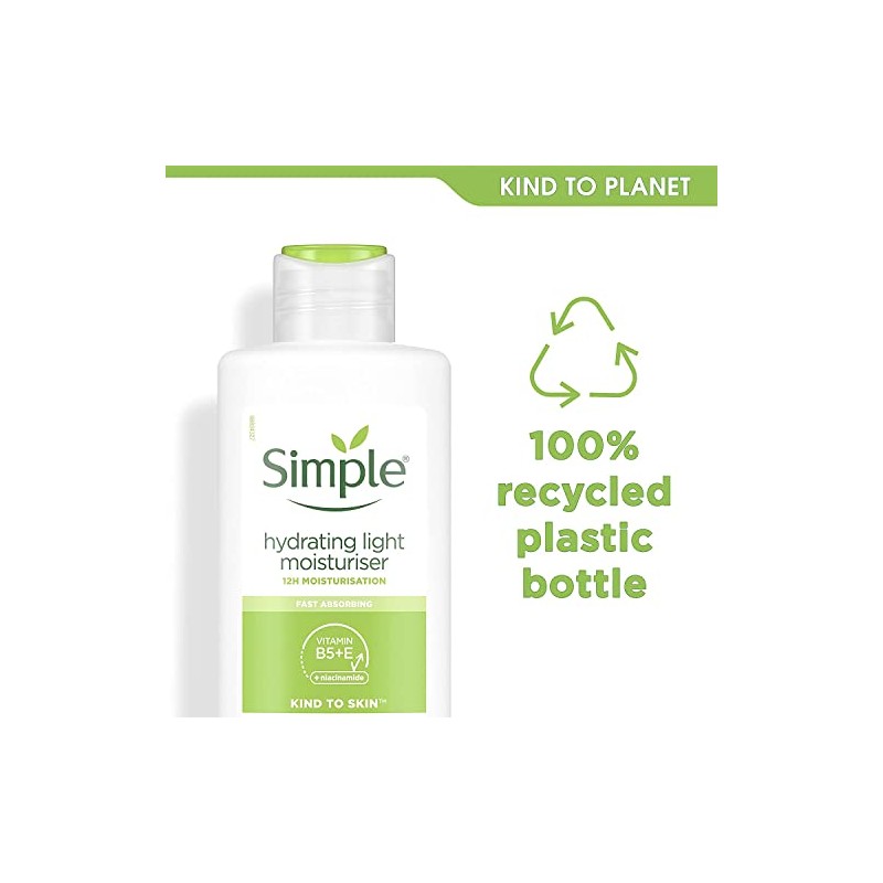 Simple Sensitive Skin Experts Hidratante ligero hidratante, 4.2 FZ (Paquete