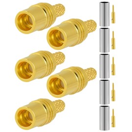 Vecys 5 PCS SMP Type RF Connectors 50 Ohm SMP Male Coaxial Connector for RG174 RG316 RF Coax Cable