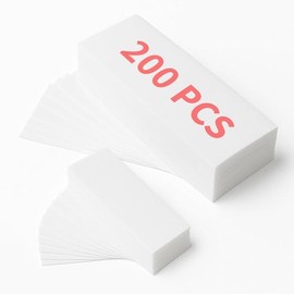 200 Tiras de Cera-Tiras de Lana No Tejida para Cera Caliente y Pasta de Azúcar-Despilación Anti-Desgarro y Amigable con la Piel para Depilación en Piernas, Pecho, Espalda, Área Íntima y Rostro（20*7cm）