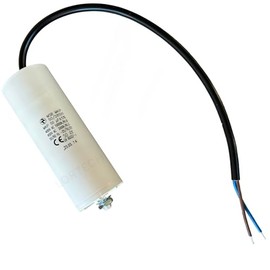 LORTECH Motor Capacitor 450V, 2µF to 50µF, Cable Connection (50µF, 1)