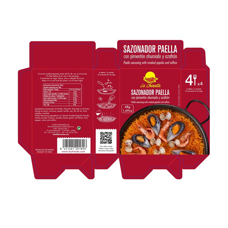 La Chinata. Paella Seasoning with La Vera Smoked Paprika Powder
