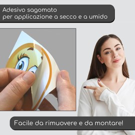 iSecur Adesivo sorriso sole occhiali 21 cm resistente ai raggi UV - kfz732
