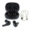 True Wireless Headphones Noise Reduction Low Latency Stereo Bluetooth Earphones for Music Black