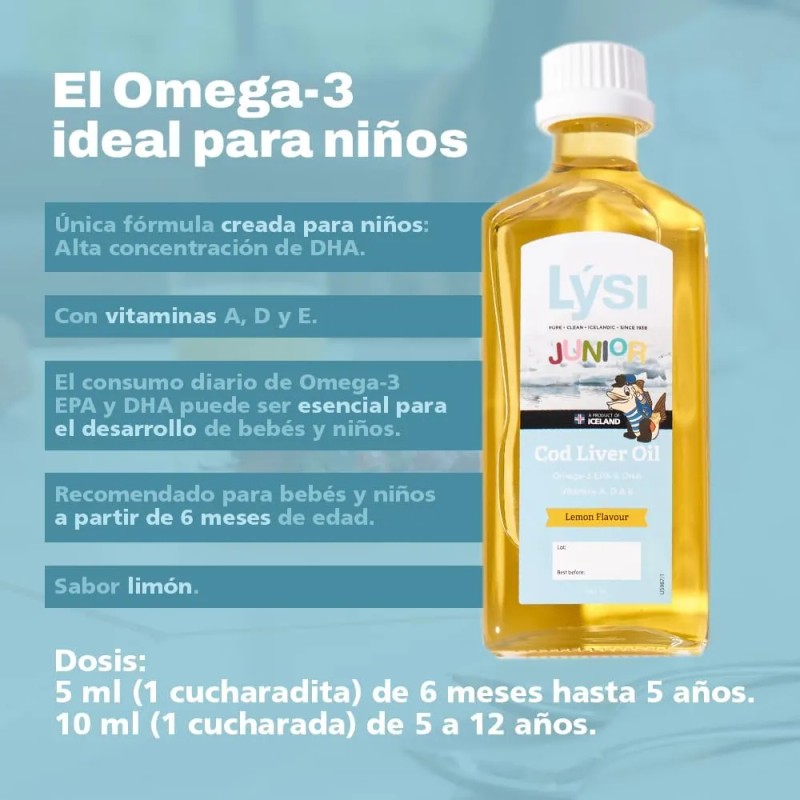 Lysi Omega 3 Epa Y Dha Aceite De Hígado De