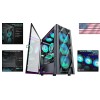 MUSETEX NN8 ATX Case with 6 Preinstalled PWM ARGB Fans,