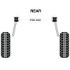 PSBushings 4 x Lexus LS400 (89-94) Rear Trailing Arm Front