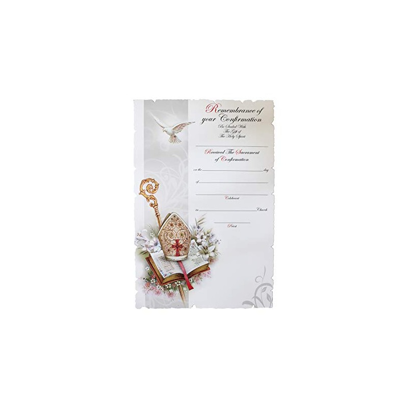 Widdle Celebrations Remembrance of Your Confirmation Certificate F5807
