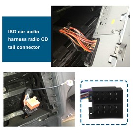 ECSiNG 1 Set of 16 Pin ISO Male Female Adapter Cable ISO Car Audio Wiring Harness Car Radio Cable Connector Compatible with Freightliner Compatible with Volvo