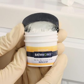 Bathworks Tub And Tile Chip Repair Kit; 4 oz; Bathtubs, Sinks, Tiles, Basins (WHITE)