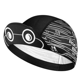 ROCKBROS Cycling Cap, Lightweight Summer Breathable Cycling Under Helmet Skull Caps, Bicycle Headwear for Running Fishing Hiking Outdoor Activities Black