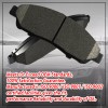 SIPAUTEC Carbon-Fiber Ceramic Brake Pads For 08-12 Honda Accord Ex