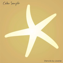 Designs by Joanie Stencil Beach Starfish Seashell Tropical Ocean Lake House Sand Art Craft Signs - 8"