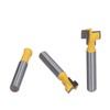 3Pcs Keyhole Router Bits Set 1/4in Shank T Slot Routers
