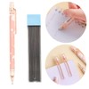 6 Pieces Mechanical Pencils Set Automatic Mechanical Pencils Peach Mechanical