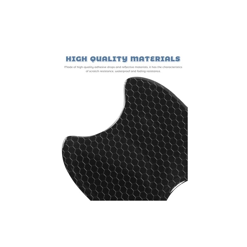 8 protectores de manija de puerta de coche, accesorios reflectantes