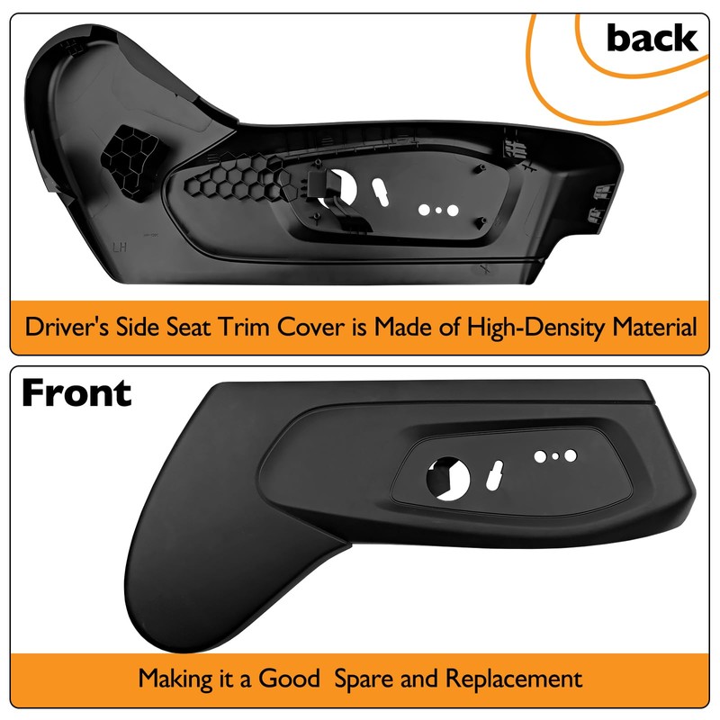 Driver Side Seat Trim Cover - Compatible with Ford Explorer