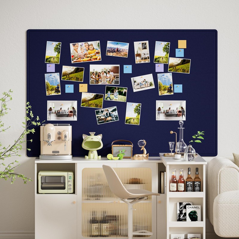 MaxGear Extra Large Bulletin Board 72" x 48", Foldable Felt