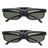 2Pcs 144Hz 3D Active Shutter Glasses DLP LinK LCD Lens
