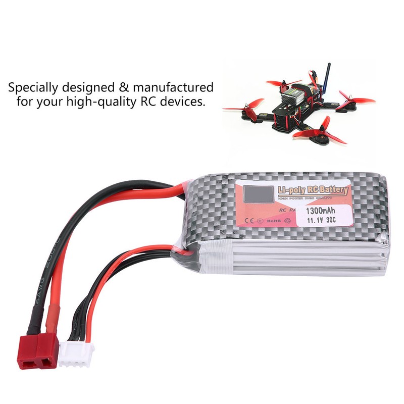 ZOP POWER 3S 11.1V 1300mAh 30C Rechargeable LiPo Battery with