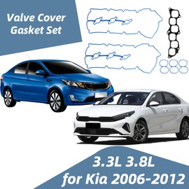 VS 50750 R-1 Engine Valve Cover Gasket Set for Hyundai, for Kia 2006-2012 3.3L 3.8L# 15-10110-01, FELVS50750R-1, VS50560A, VS50750R-1
