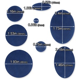 OIIKI Puffer Down Jacket Repair Patch Kit 40pcs/5 Sheets, Blue Nylon Fabric Repair Patch Self Adhesive Waterproof Stick On Patches Tape for Jackets Coat Clothing Tent Sleeping Bags Ski Pants Holes