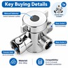 3-Way Water Diverter Valve for Bathroom Shower & Faucet –