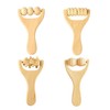 Pack of 4 Hand Massager, Manual Massager, Wooden Massager, Roller