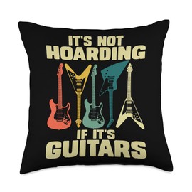 Funny Guitar Art For Men Women Bassist Bass Guitar Lovers Throw Pillow