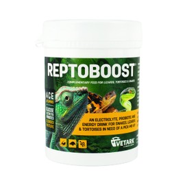 Vetark Reptoboost Power, Electrolyte & Probiotic boost for reptiles & tortoise, Supports recovery following hibernation, Easy to give, 100g powder