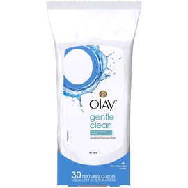 Olay Sensitive Wet Cleansing Towelettes, 30 ct