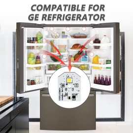 WISINY WR55X11132 WR55X25754 led Light Board Compatible for GE Refrigerator Light Bulb WR55X30602 WR55X26486 PS4704284 EAP12172918 AP6261806 3033142