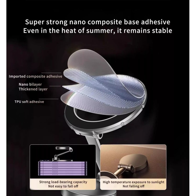 Magnetic Car Phone Holder Mount Dashboard Desktop Stand For MagSafe