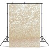 WOLADA 5x7FT Bokeh Backdrop Glitter Backdrop Gold Photo Backdrop Gold