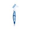 Denclov Denture Brush with Soft Bristles, Easy Grip Handle &