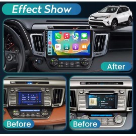Unbranded For Toyota RAV4 2013-2018 Apple Carplay Android 12 Car GPS Radio Stereo 64G